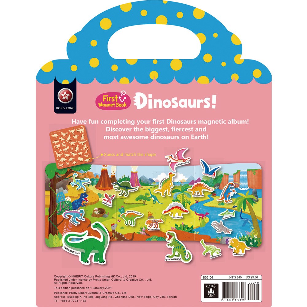 First Magnet Book - Dinosaurs