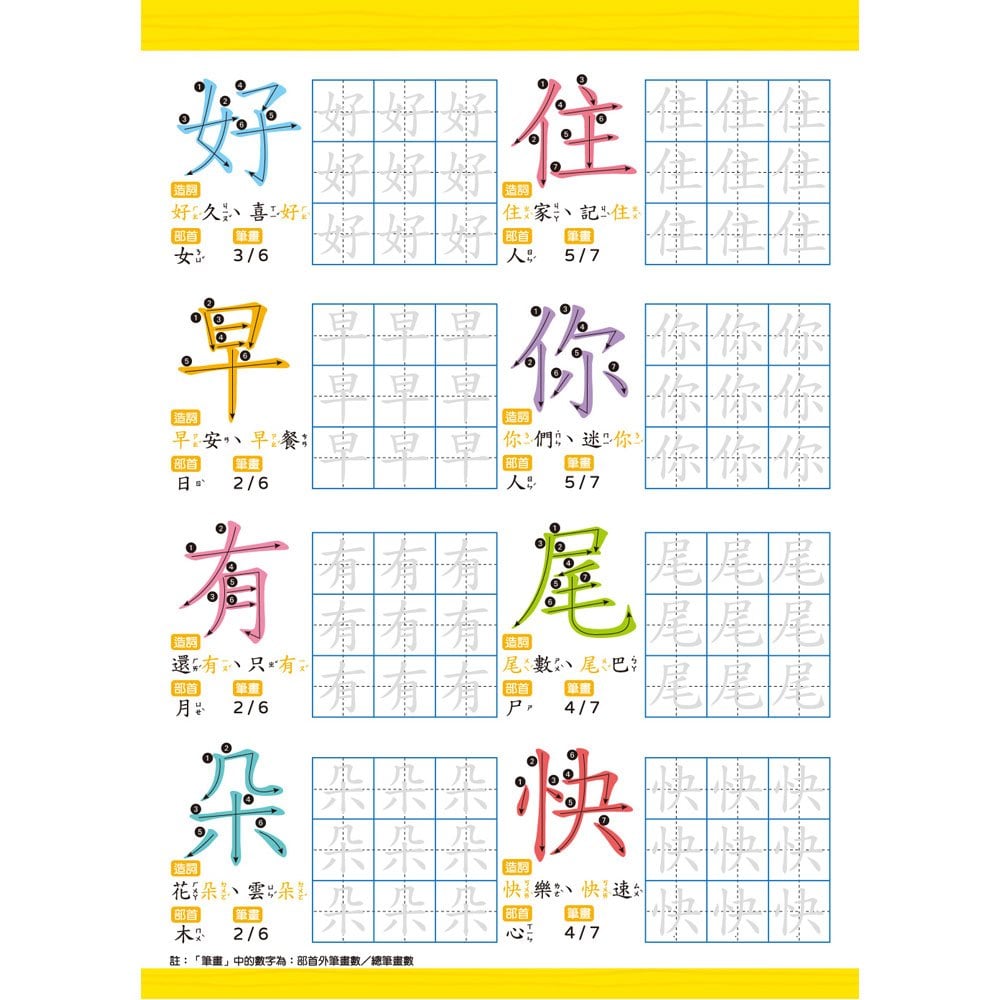 我的第一套魔法凹槽練習寫字書:小一國字先修