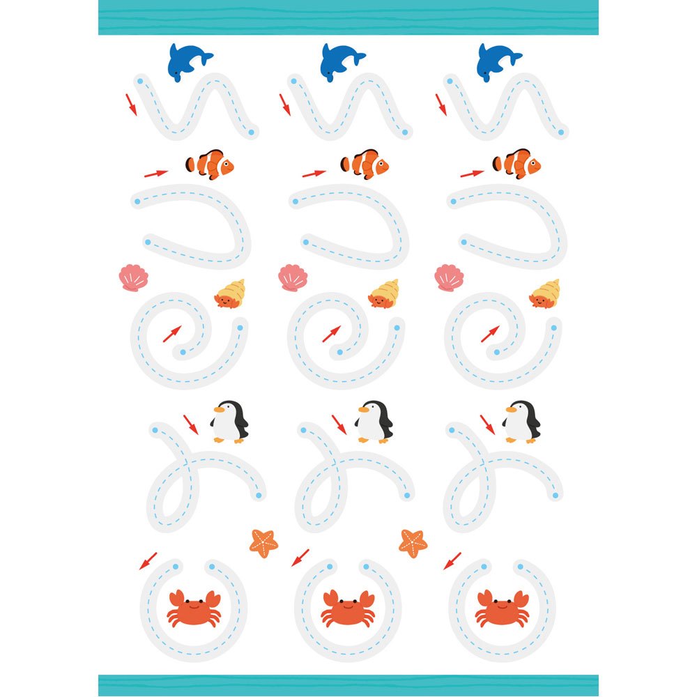 我的第一套魔法凹槽練習寫字書：基礎運筆