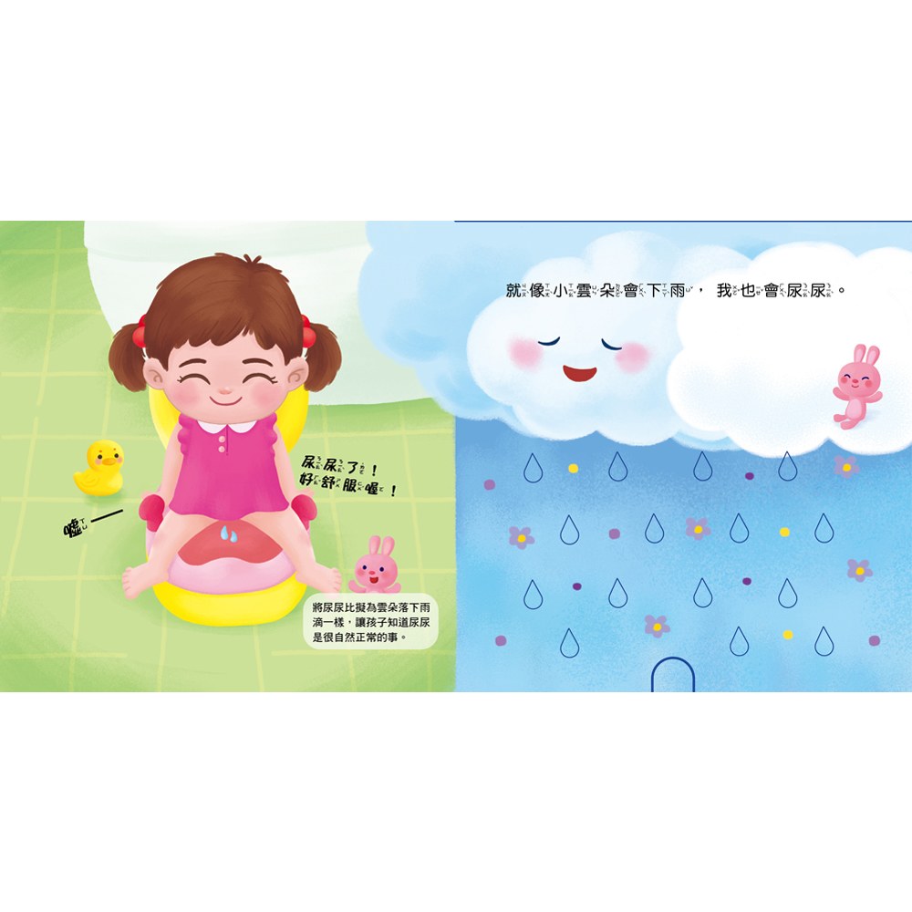 喔!小女生會上廁所了!