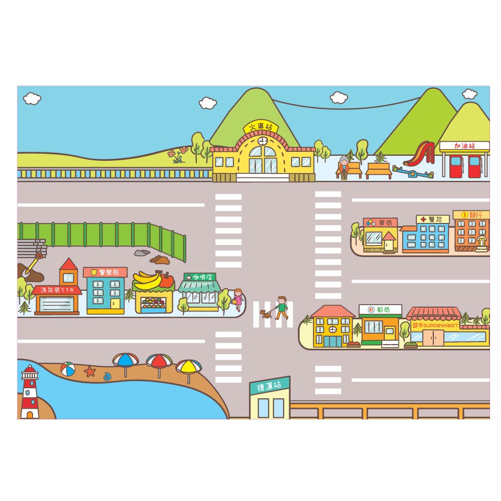 5Q創意磁鐵遊戲書：交通大集合