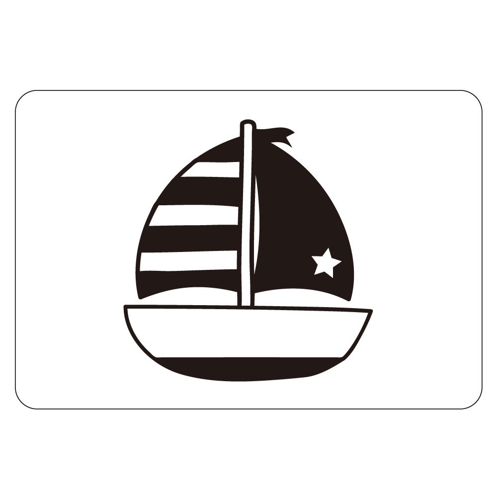 0歲早教卡：黑與白