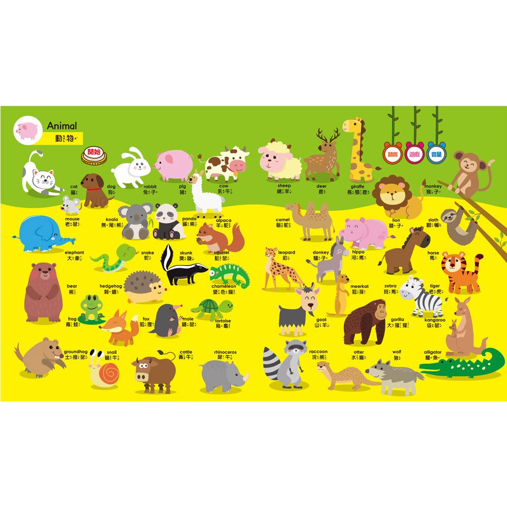 寶貝的第一本觸控點讀有聲書 學前認知