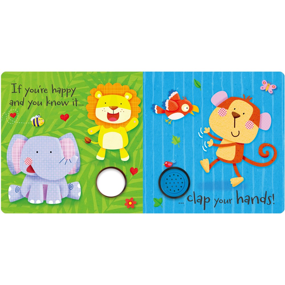 按按有聲音樂書:If you happy and you know it 如果快樂你就拍拍手