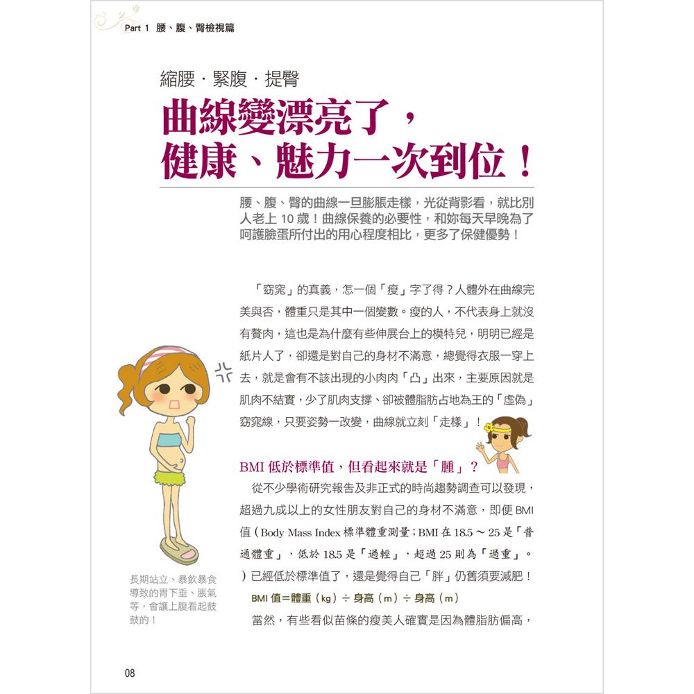每天10分鐘,瘦腰、平腹、拉提臀