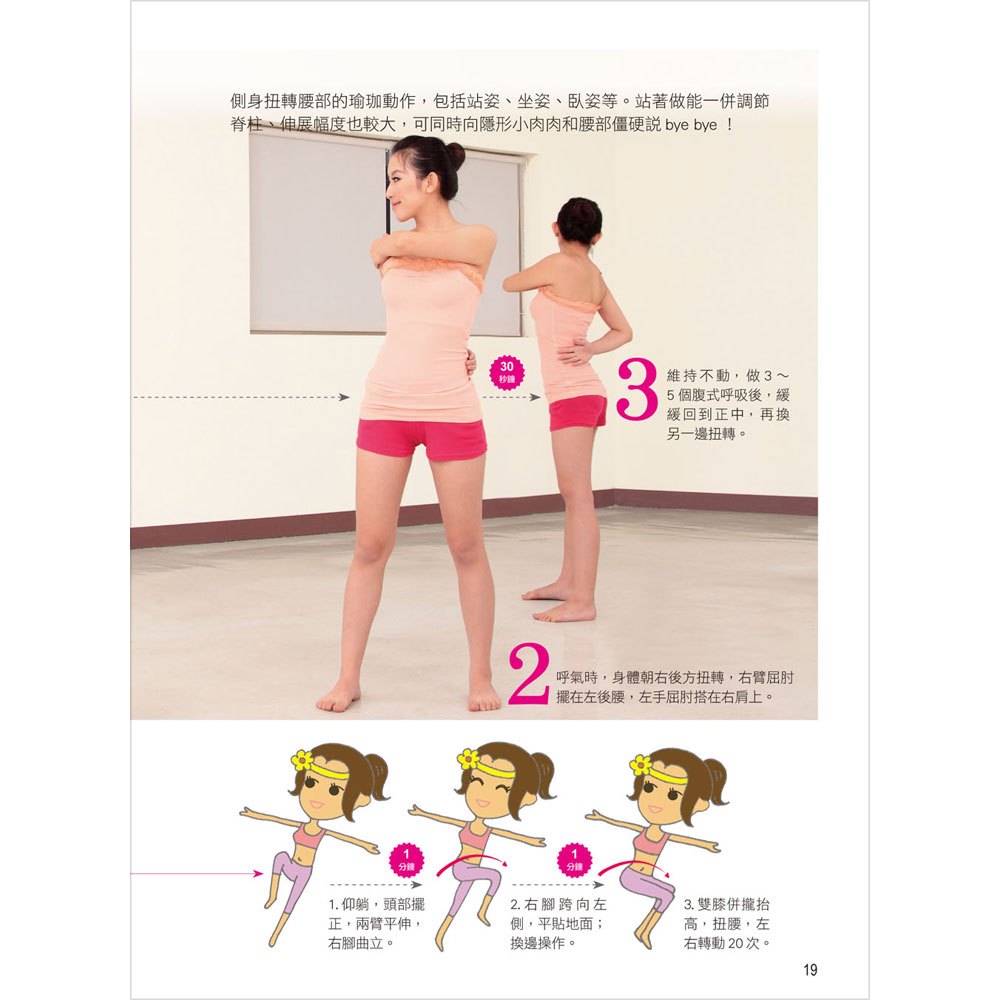 每天10分鐘,瘦腰、平腹、拉提臀