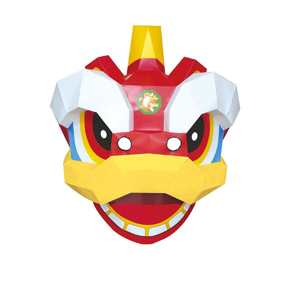 舞獅賀年3D大面具