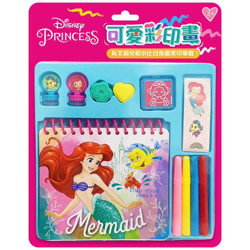 可愛彩印畫-迪士尼公主