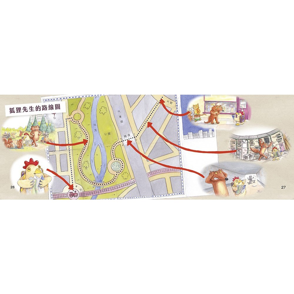 迷路小雞的城市冒險：看地圖和路標好簡單