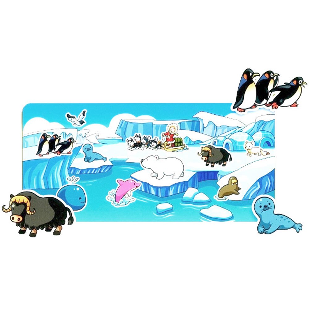 創意寶貝妙妙貼-周遊南北極(磁鐵書)