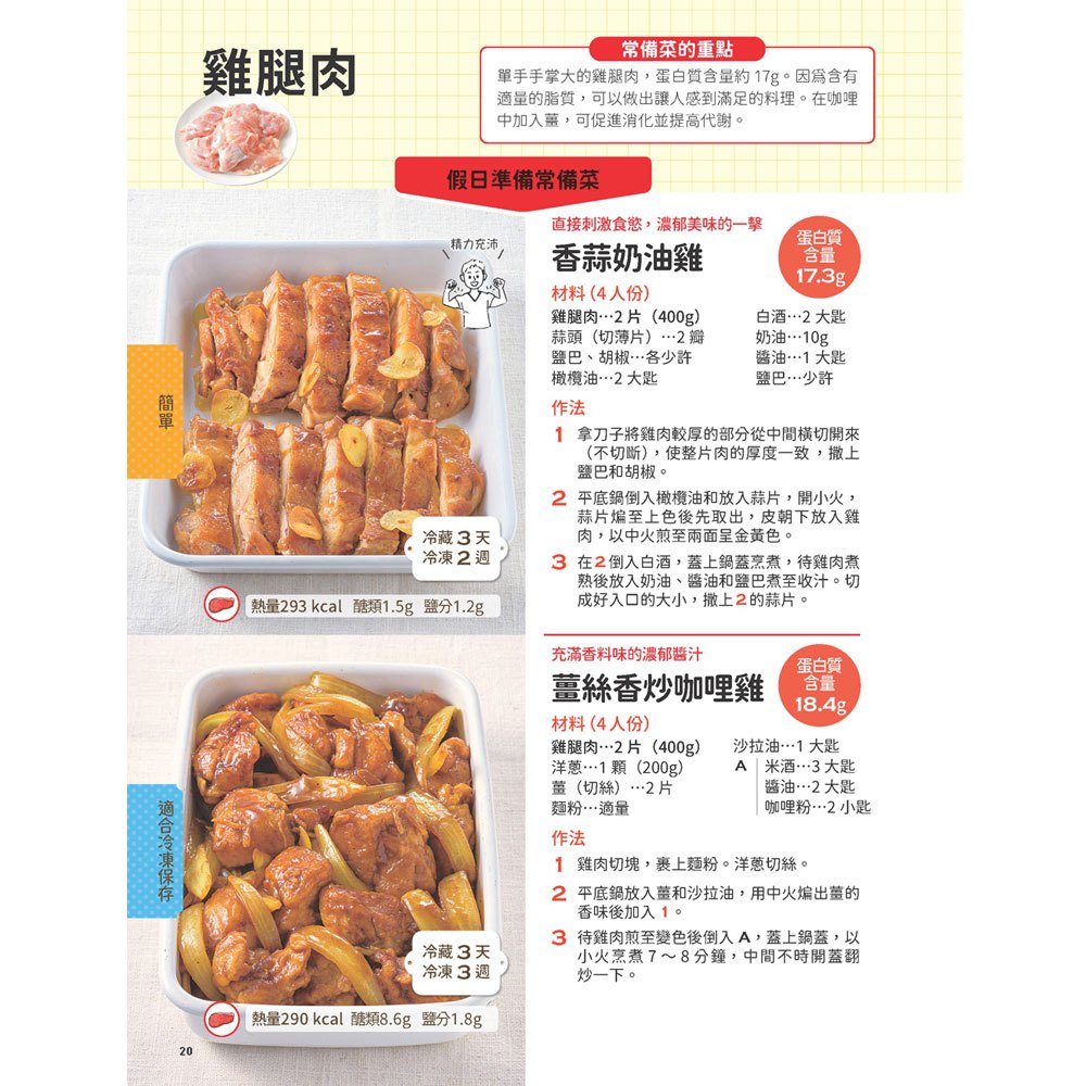 綜合式蛋白質家庭料理 320