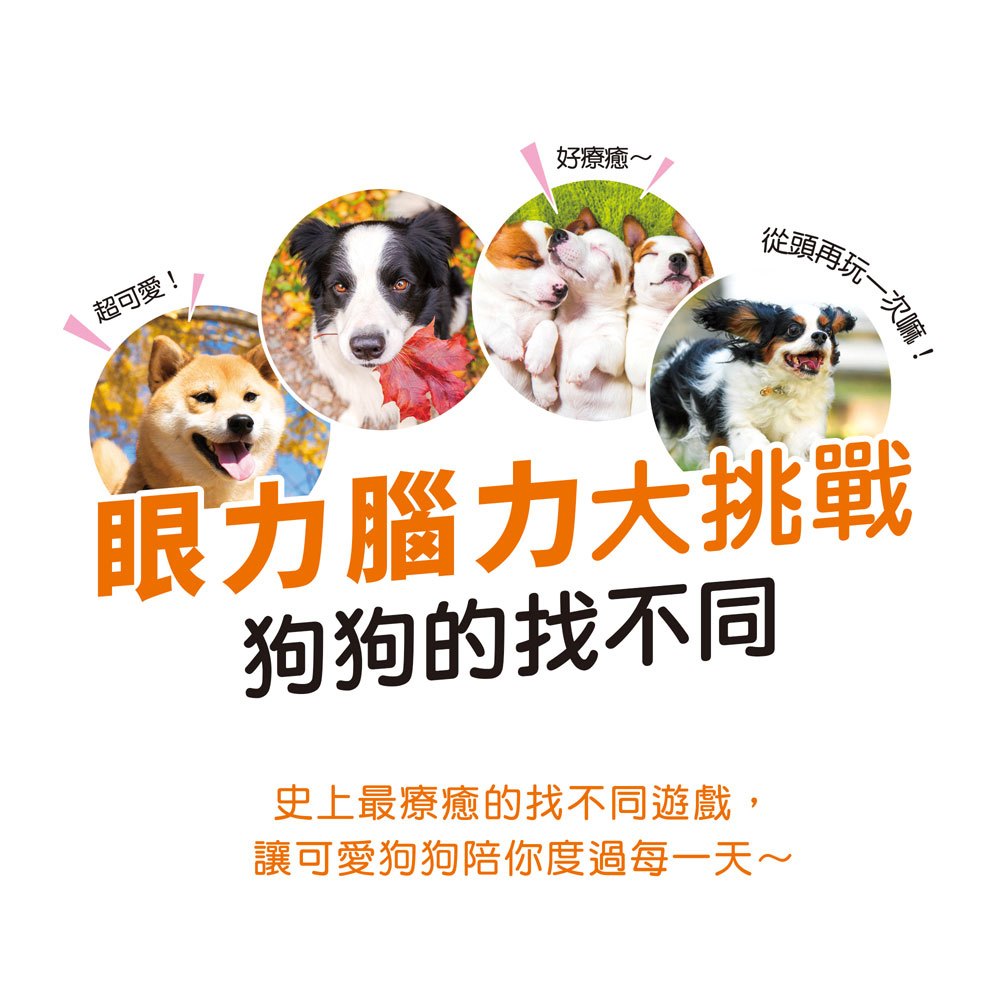 眼力腦力大挑戰:狗狗的找不同