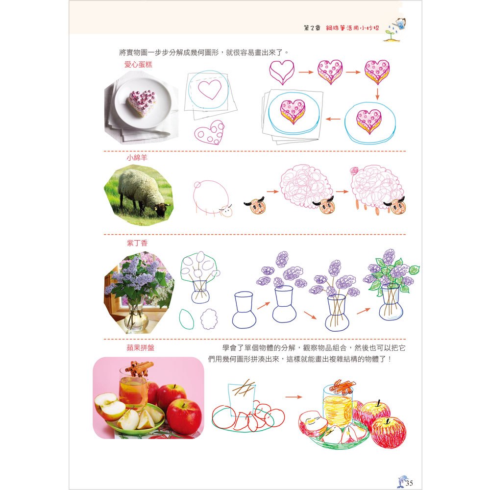萌彩繪:一週學會漂亮鋼珠筆簡易繪圖技巧