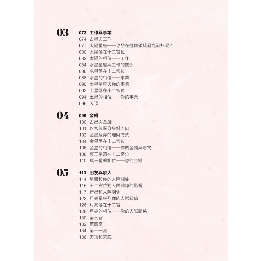 占星解密‧愛與性、事業與金錢、親情與友情關係