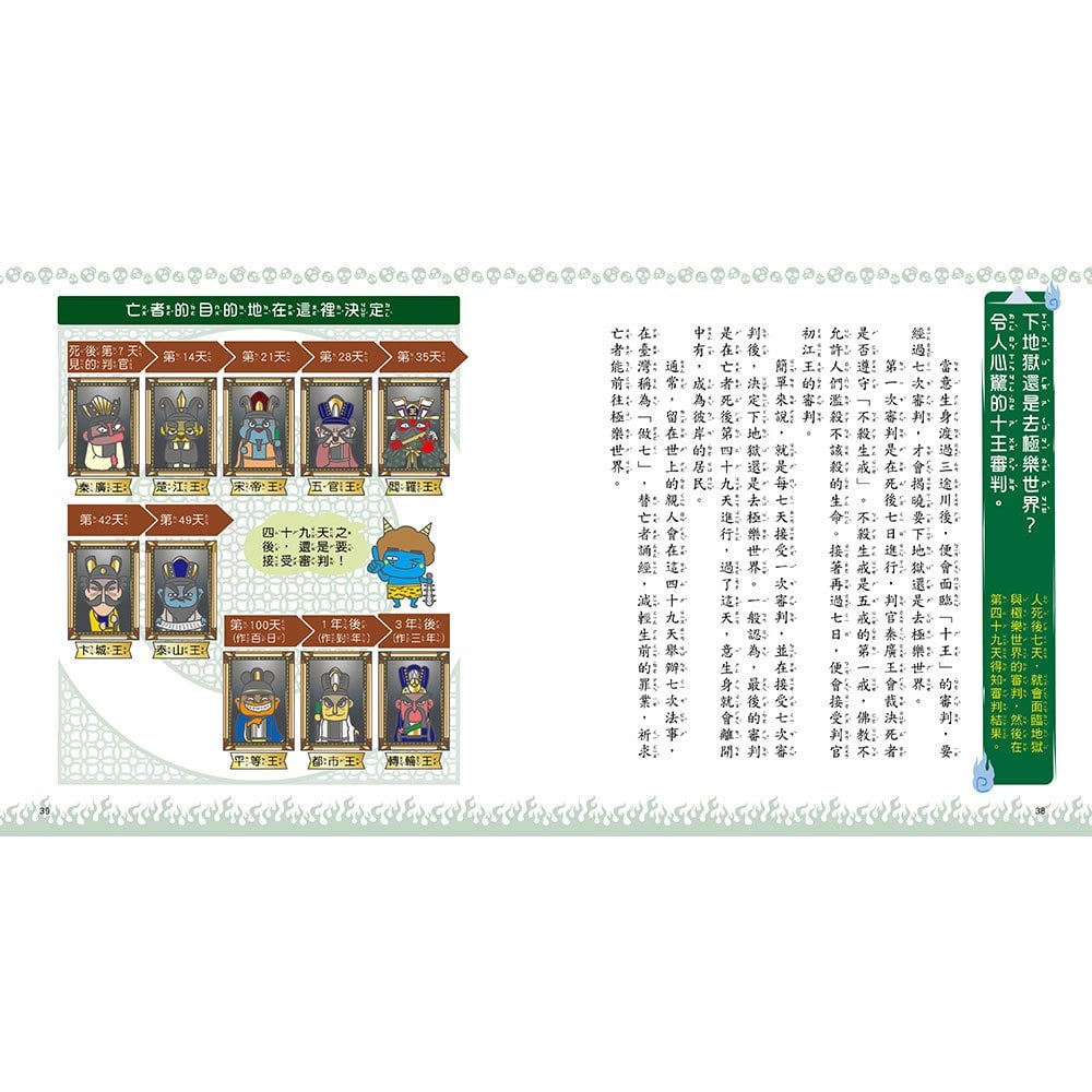 漫畫知識王：地獄圖鑑【跟著可愛角色一起來趟地獄之旅！】