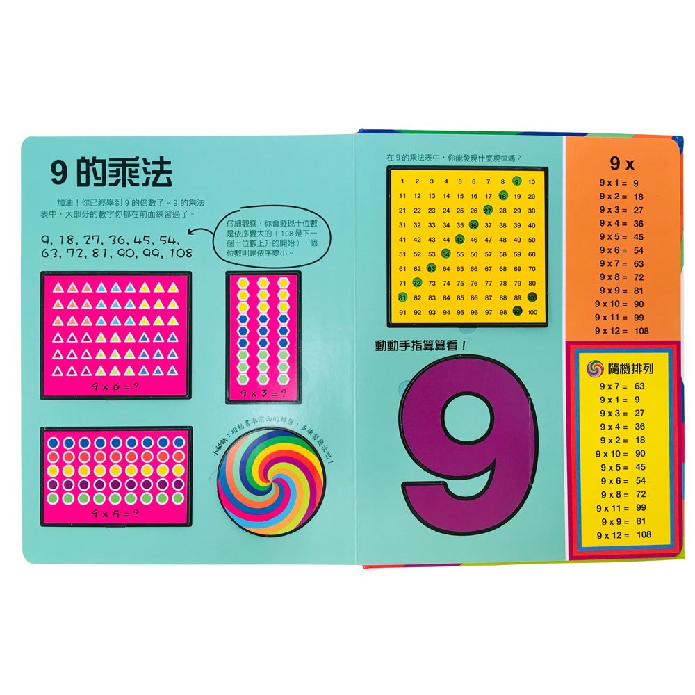 DK轉一轉,翻一翻,學乘法遊戲書