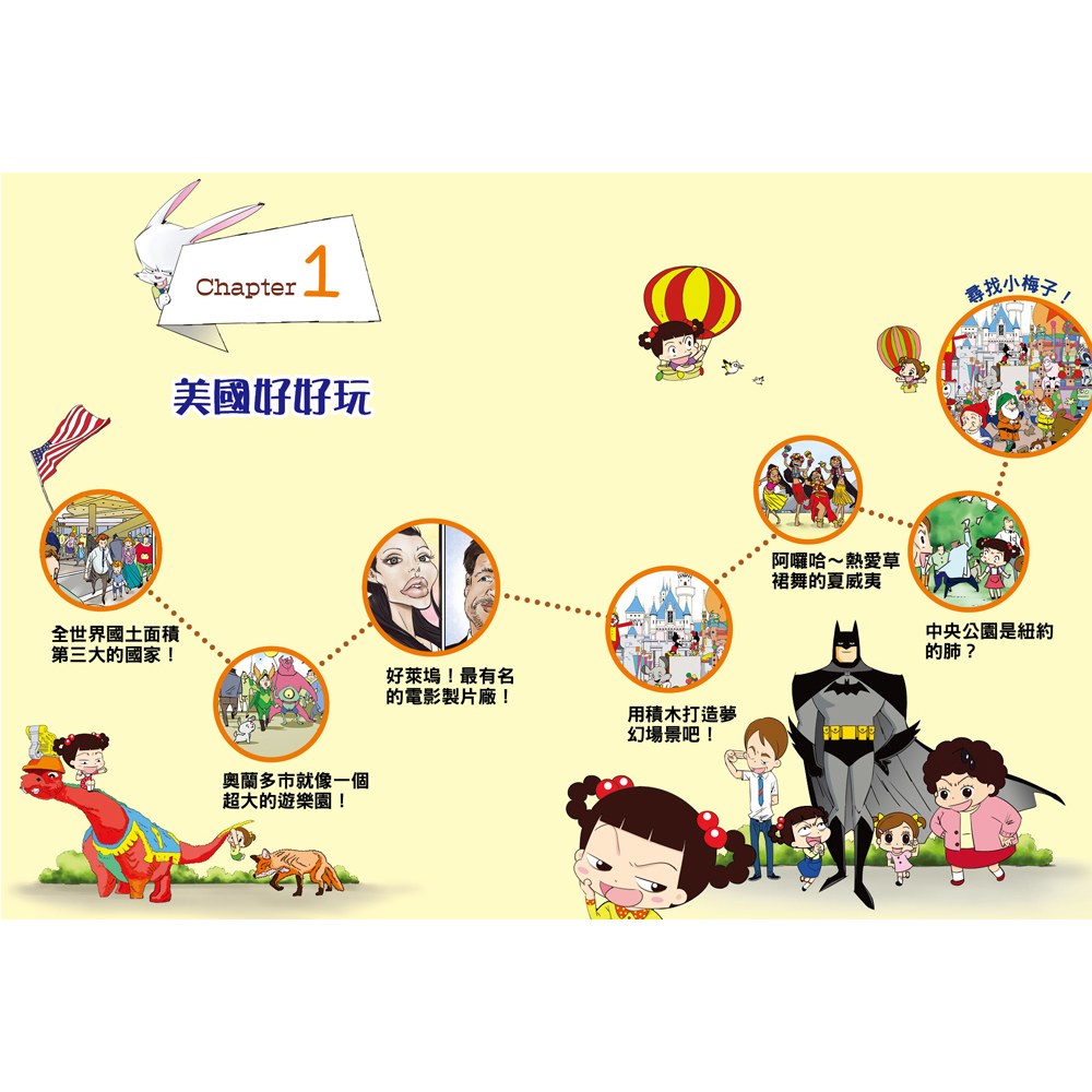 【知識漫畫環遊世界】哈囉小梅子：坐飛機到美國