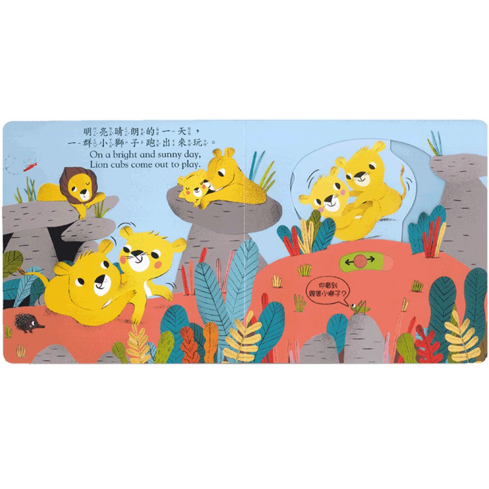 好棒的小獅子(好棒推拉轉玩具書)