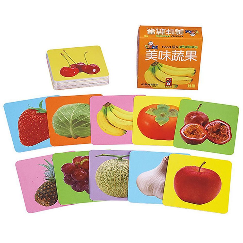 FOOD超人孩子的第一套認知圖卡(共8盒)