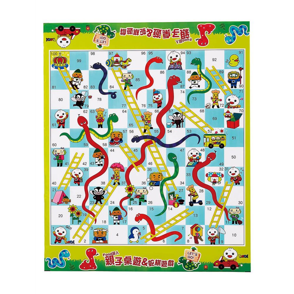 親子桌遊蛇棋遊戲-FOOD超人