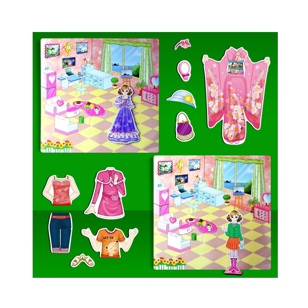 換裝寶貝磁貼遊戲包－甜甜