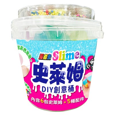 忍者兔 Slime史萊姆DIY創意桶【內含6包史萊姆+5種配件】