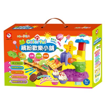 3Q創意DIY系列-3Q小麥黏土:Colorful 繽紛歡樂小舖(冰棒+甜甜圈+棒棒糖)