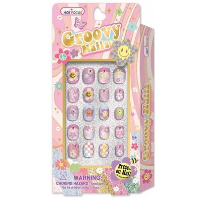 彩虹花花─3D指甲貼片(GROOVY NAILS)