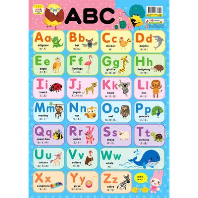 妙妙雞認知小掛圖【ABC】